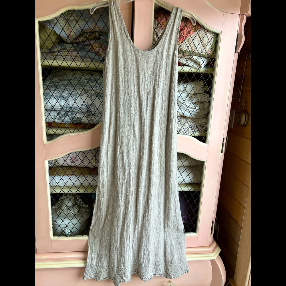 Flax by Jeanne Engelhart Linen Dress